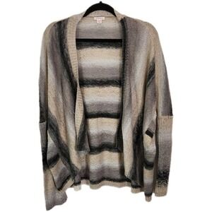 Eyeshadow Open Front Waterfall Cardigan Earth Tones Size Small/Medium